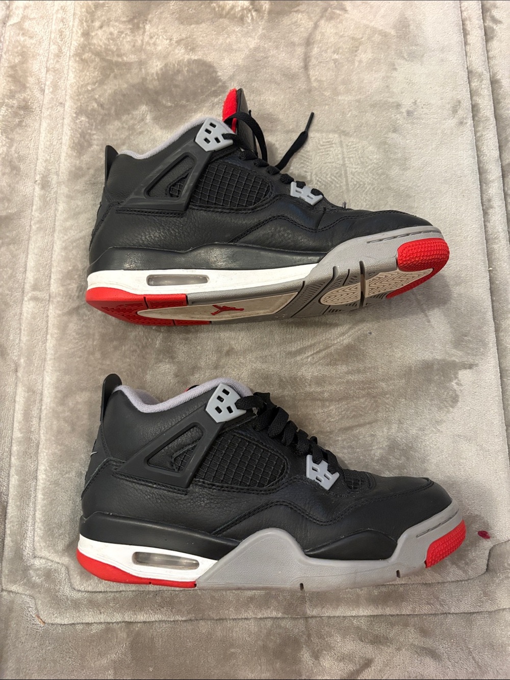 Air Jordan 4 Retro Black with Red Accents